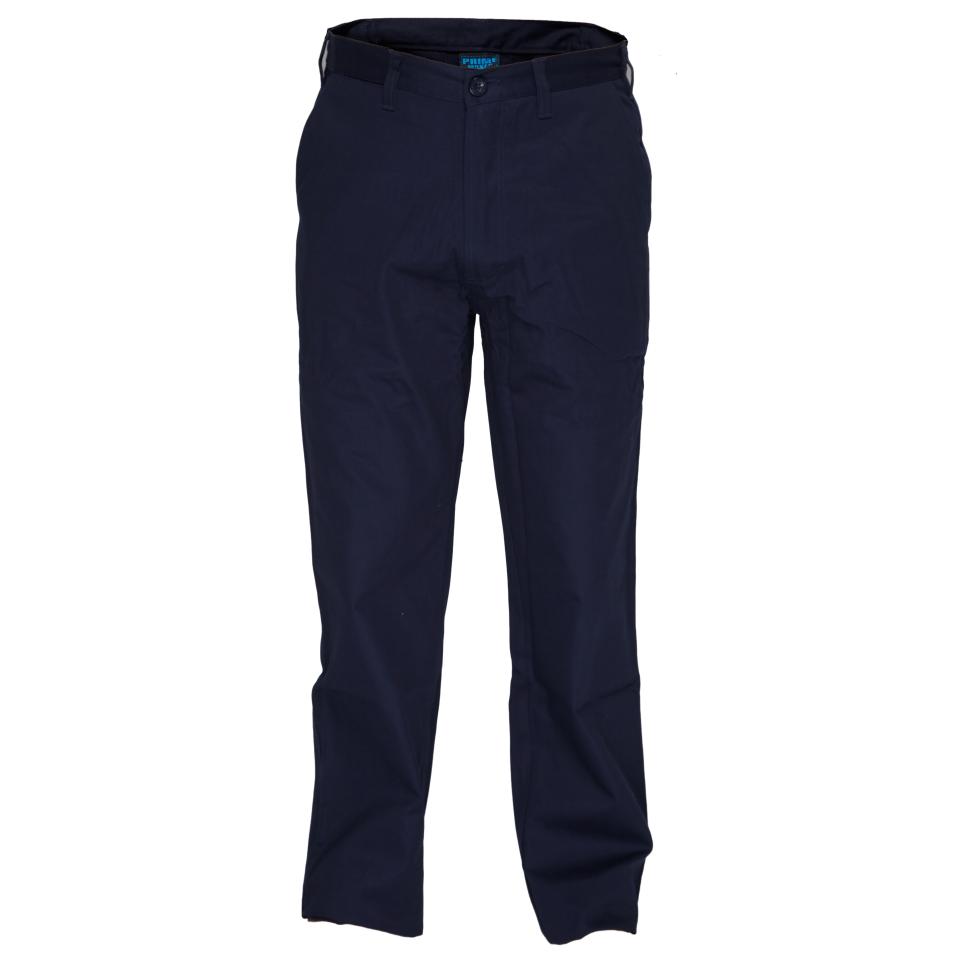Prime Mover WWP703 100% Cotton Drill Straight Leg Pants Navy