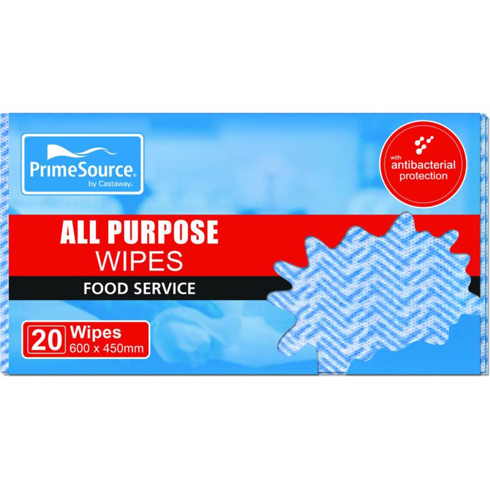 Prime Source All Purpose Wipes 60x45cm Blue Carton 100