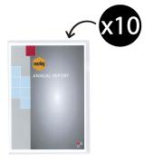 Marbig Letter File A4 Ultra PP Clear Pack 10