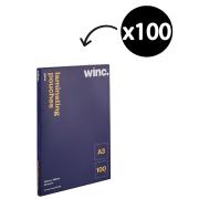Winc Laminating Pouches A3 80 Micron Gloss Pack 100