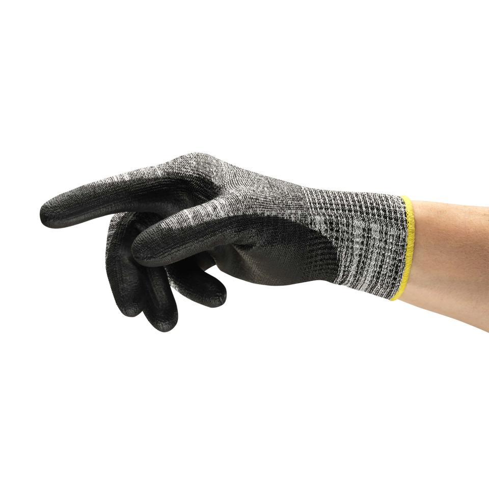 Edge 48-705 Polyester Liner With Polyurethane Palm Glove Grey Size 7