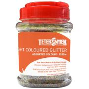 Teter Mek Bright Coloured Glitter 250g Assorted