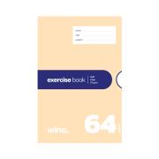 Winc Exercise Book NSW 250x175mm Unruled 57gsm 64 Pages Buff Pack 20