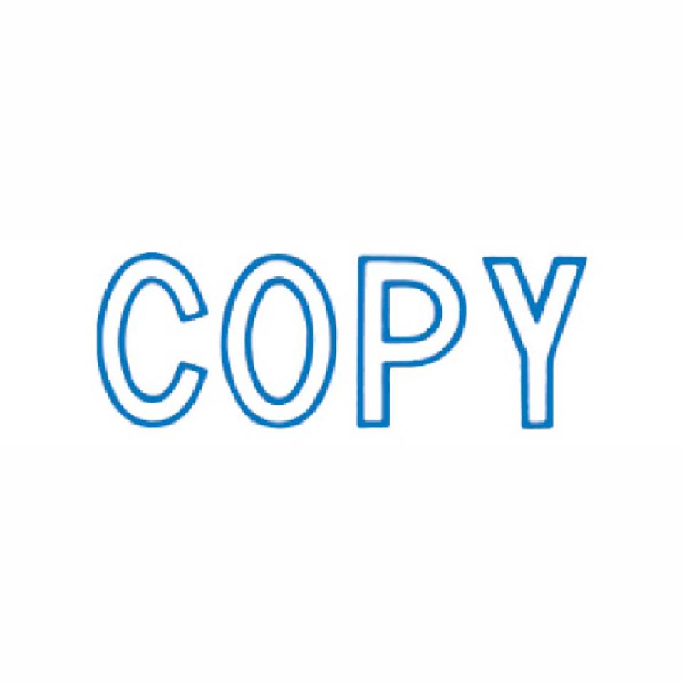 X-Stamper 'Copy' Self-Inking Stamp With Blue Ink