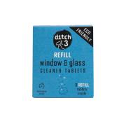 Ditch3 Window & Glass Cleaner 3 Pack Tablet Refills