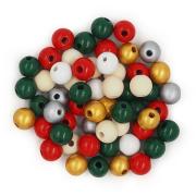 Arbee Beads Wood Christmas Mix Multicolour 16mm