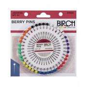 Birch Berry Rosette Plastic Headed Pins Assorted Colours Pack Of 40