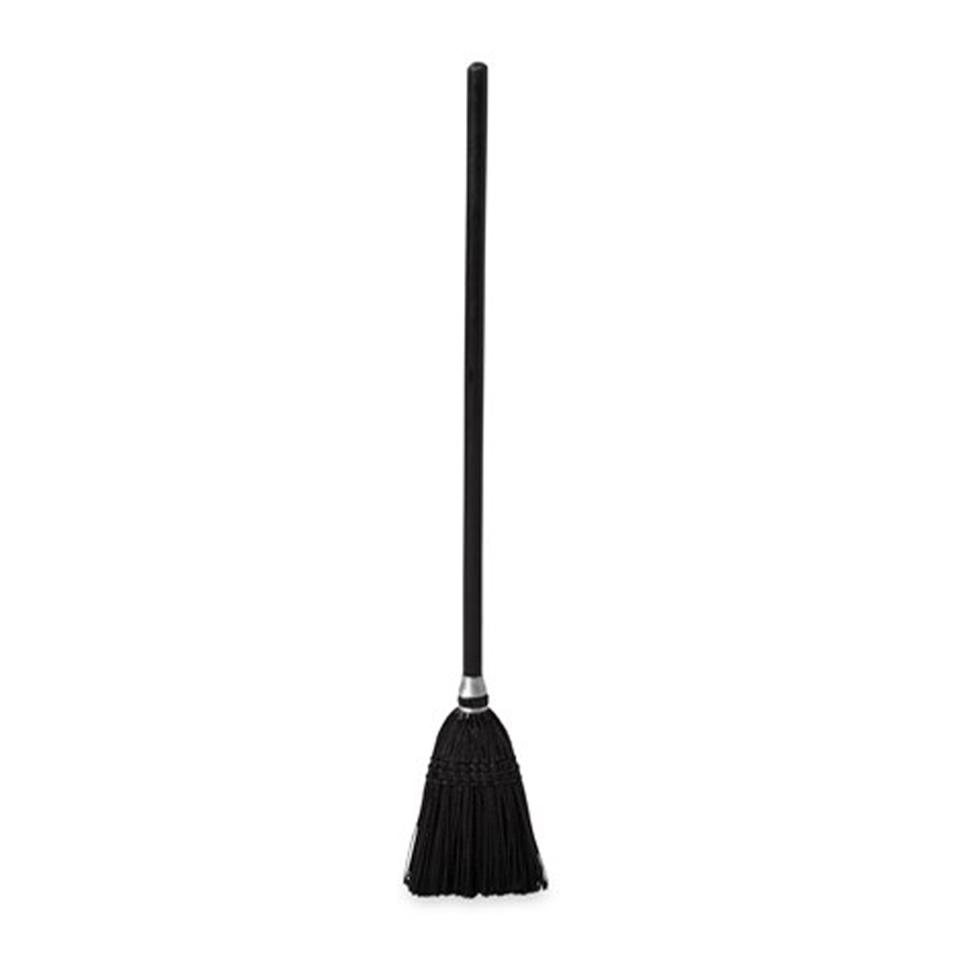 Rubbermaid Commercial Executive Series Lobby Broom Wooden Handle Synthteic Bristles Black