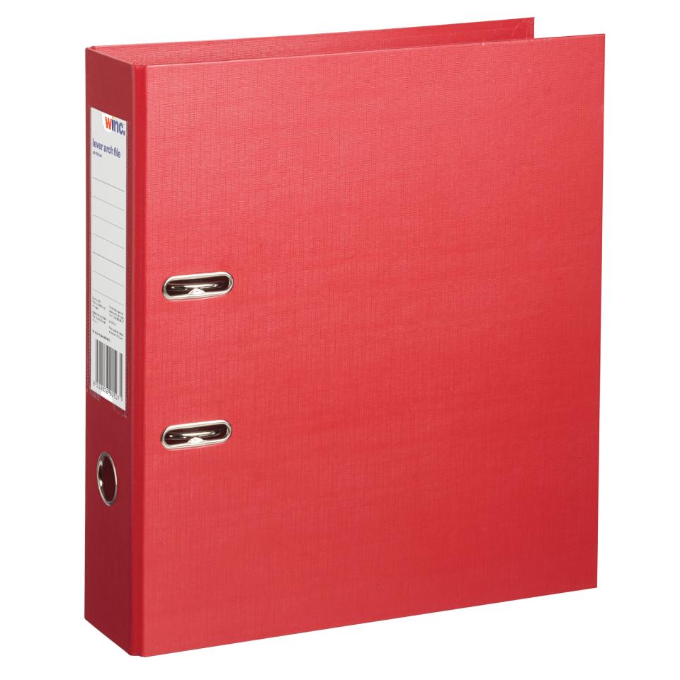 Winc Lever Arch File PP A4 Red | Winc