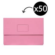 Marbig Slimpick Document Wallet Pink Box 50