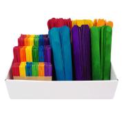 Arbee Wood Assorted Multicolour Craft Sticks Class Pack 600 Pieces