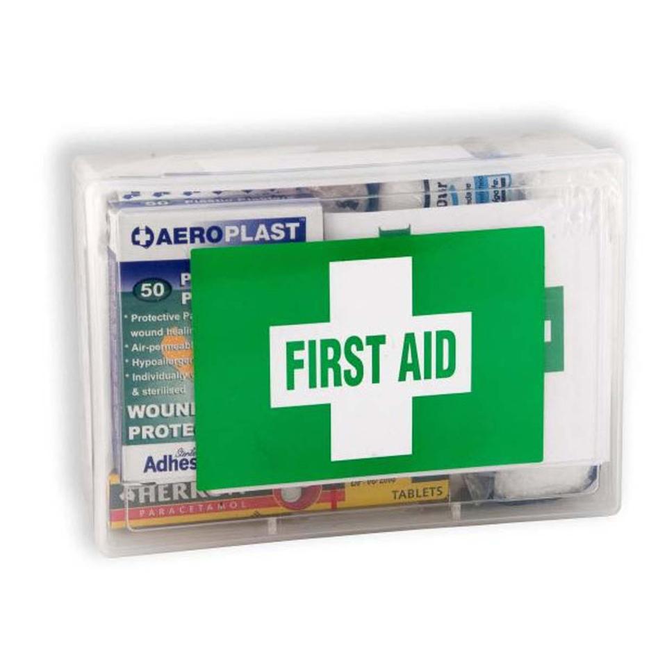 Uneedit First Aid Kit Small Plastic Case For Vehicles Winc