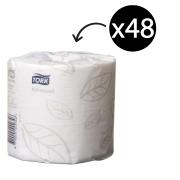 Tork 234 Soft Conventional Toilet Roll 2Ply 400 Sheets/Roll White Carton 48
