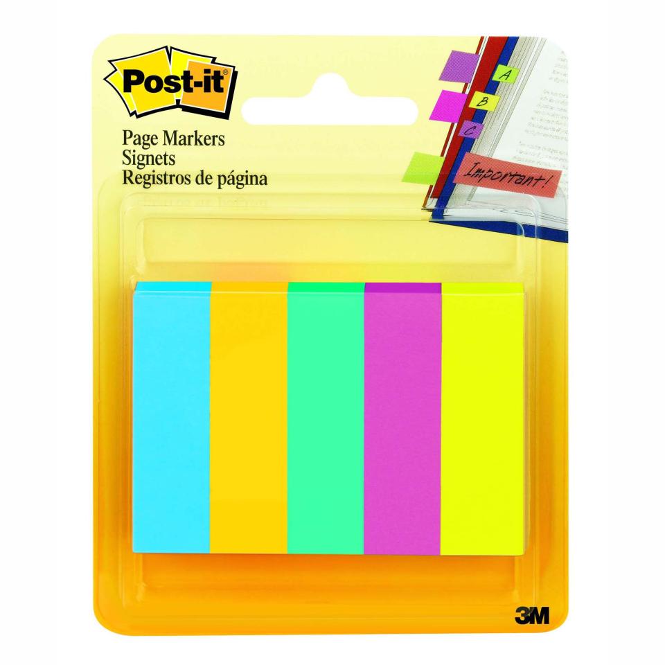 Post-It Page Markers 13 x 44mm Ultra Assorted Pack 5