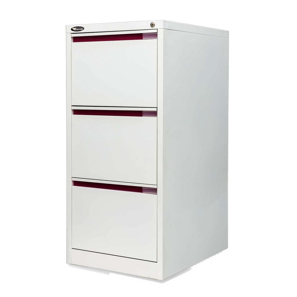 Mercury Vertical Filing Cabinet 3 Drawer 1015h x 470w x 620dmm