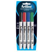 Artline Supreme Whiteboard Marker Fine 1.5 mm Assorted Colours Pack 4