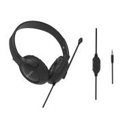 Verbatim Multimedia Headset With Noise Cancelling Boom Mic  Black