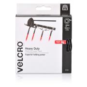 VELCRO Brand Heavy Duty Stick On Hook and Loop Fasteners Tape Black 50mm x 2.5m