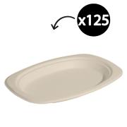 Castaway Enviroboard Oval Plate Small 9 x 6.5 Inches Pack 125
