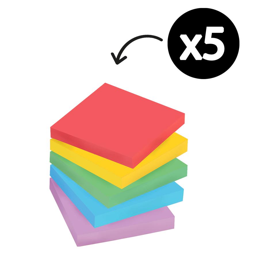 Post-it Super Sticky Notes 76 x 76mm Marrakesh Pack 5