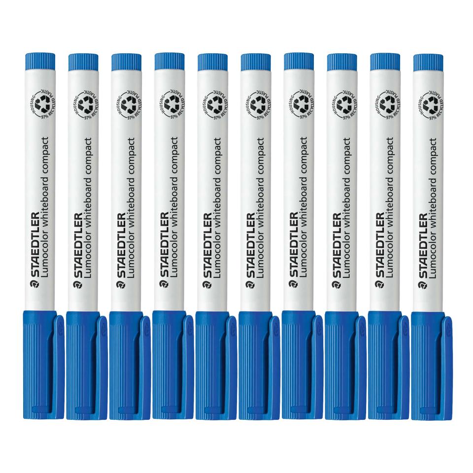 Staedtler Lumocolor Compact Whiteboard Marker Blue Box 10