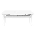Thumbnail image of Buro Altri Height Adjustable B2B Desk 1500(W)x1600(D)x630-1280(H)mm Sq Leg White Fixed Cable Tray