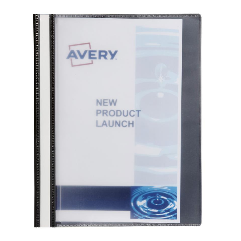 Avery Insert Cover Management File A4 Black