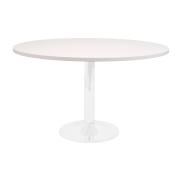 Rapid Line Meeting Table Round with White Powdercoated Disc Base 1200mm Diameter