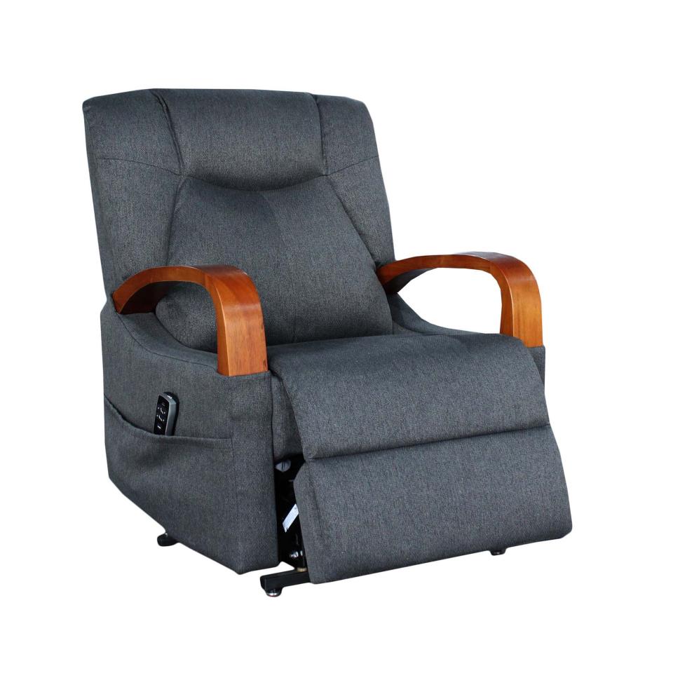 Sante Fe Dual Motor Lift Chair With Timber Accents  Bodhi Periwinkle