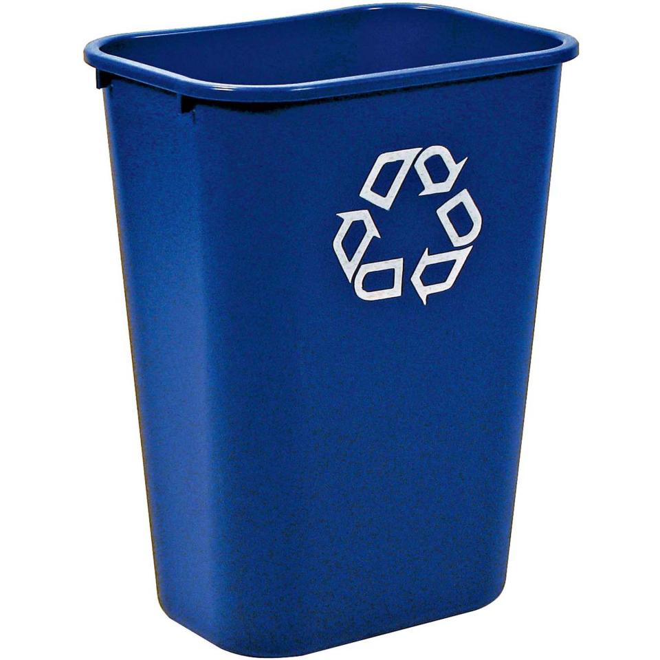 Rubbermaid Commercial Large 39L Recycling Wastebasket Blue