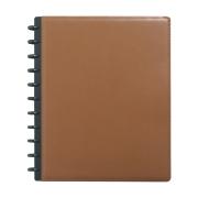 M By Staples ARC Leather Notebook A4 Brown