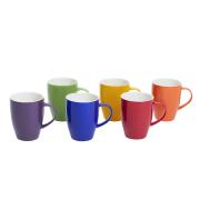 Connoisseur Mugs 370ml Assorted Colours Box 6