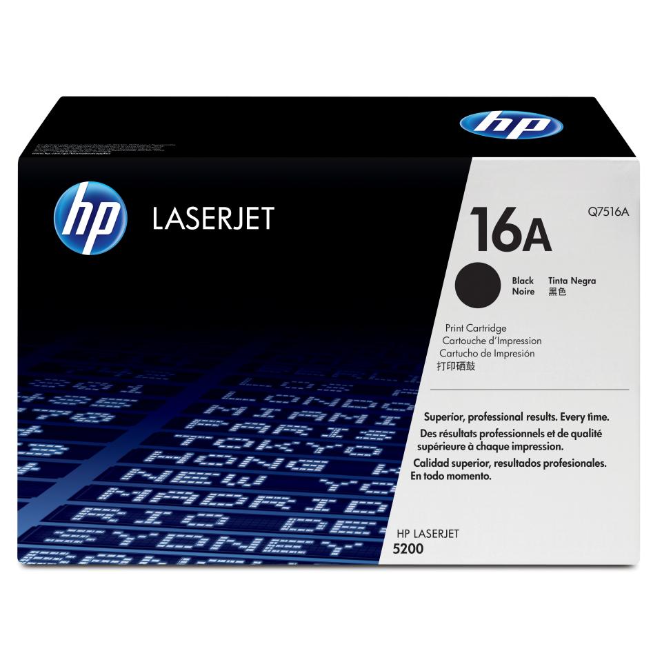 HP LaserJet 16A Black Toner Cartridge - Q7516A