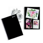 Quill Visual Art Diary PP A4 120 Pages Black And White