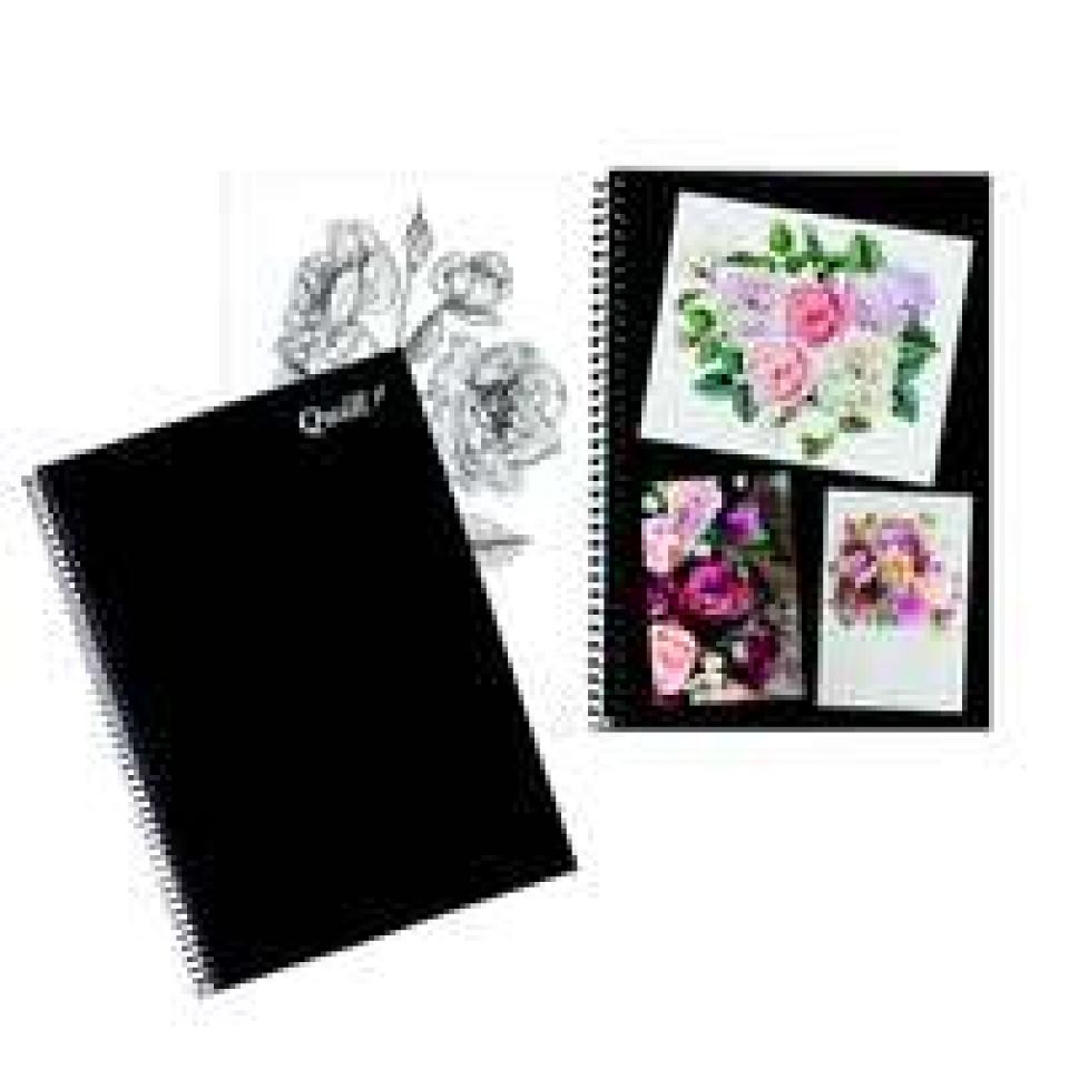 Quill Visual Art Diary PP A4 120 Pages Black And White Image