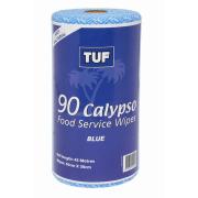 Tuf Calypso Food Service Antibacterial Wipes Blue Roll 90 Sheets
