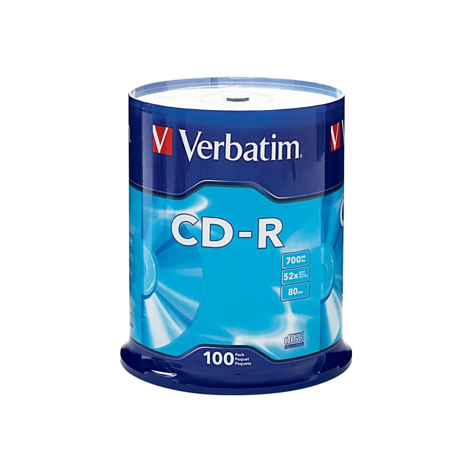 Verbatim CD-R 700 MB / 52x / 80 Min - 100-Pack Spindle | Winc