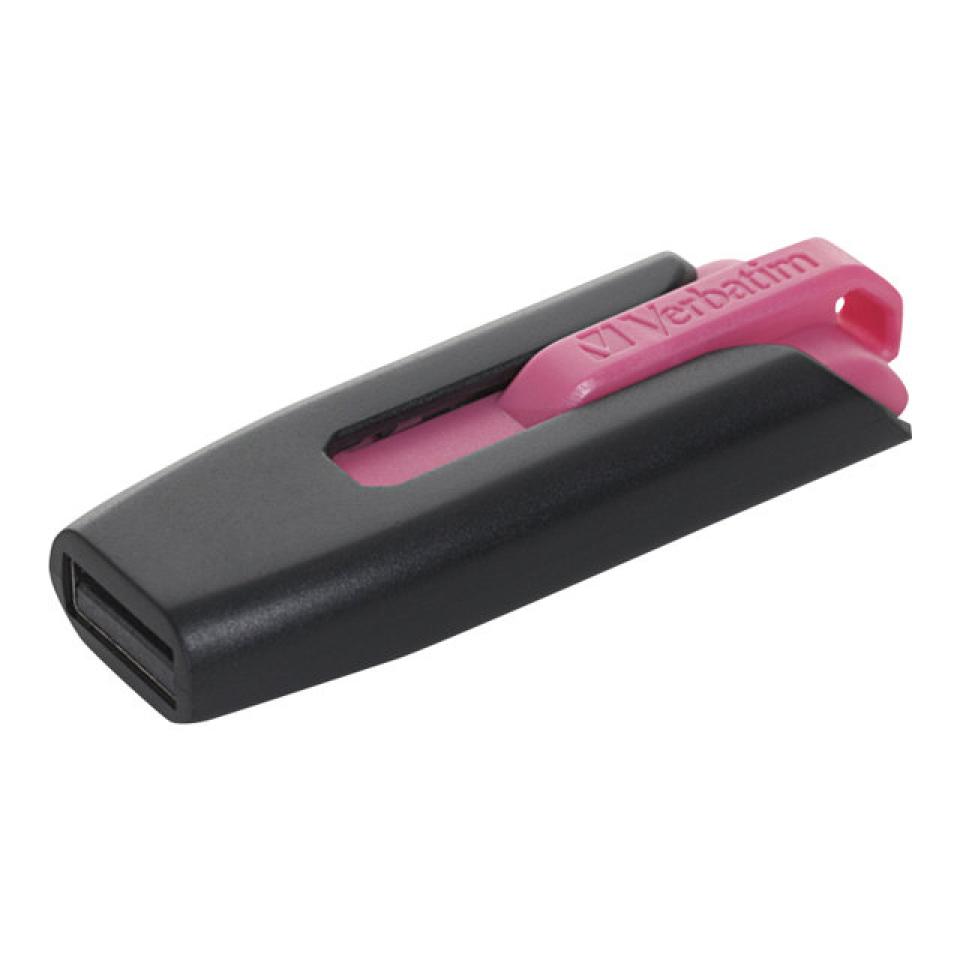Verbatim Store 'n' Go V3 Flash Drive USB 3.0 16GB Hot Pink
