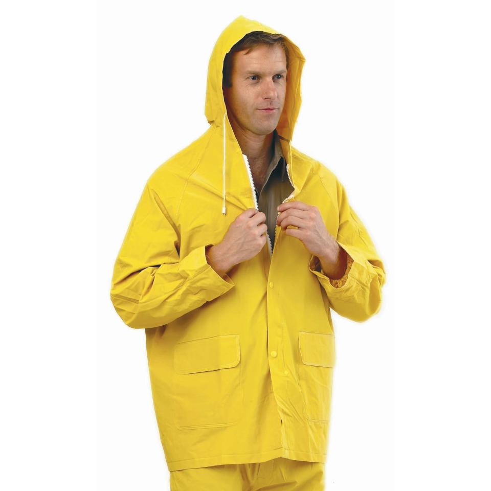 Yellow PVC Rain Jacket