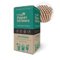 Thumbnail image of Envirostar Regular Paper Straw 6 x 197mm Kraft Pack 250