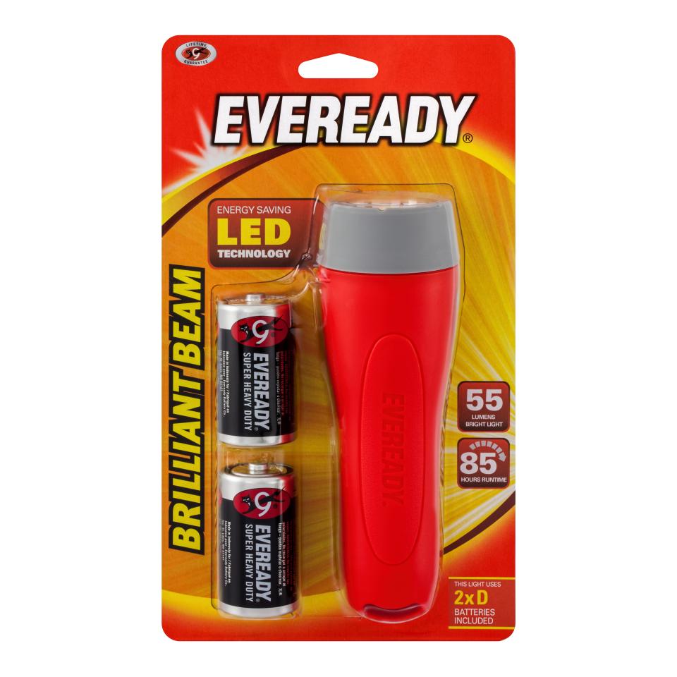 Eveready Led Household Torch Includes 2 X D Batteries Winc