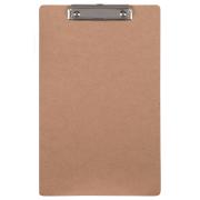 Marbig Clipboard Foolscap Masonite Small Wire Clip Brown