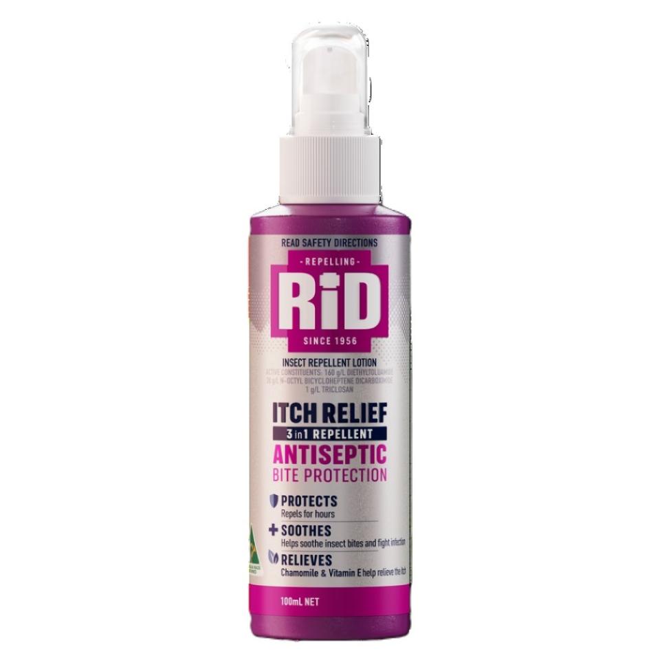 RID Itch Relief 6 hr +Antiseptic +Chamomile +Vit E Lotion Pump 100ml