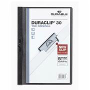 Durable File Duraclip A4 3mm Black Each