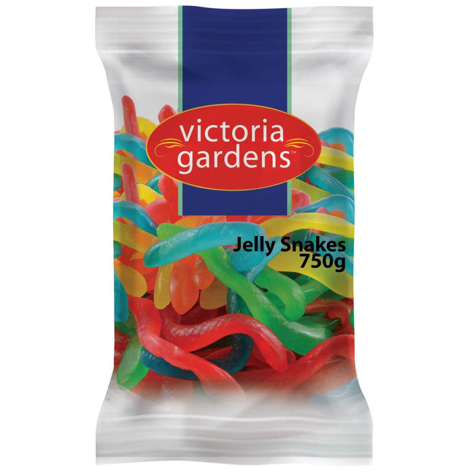 Victoria Gardens Jelly Snakes Lollies 750g