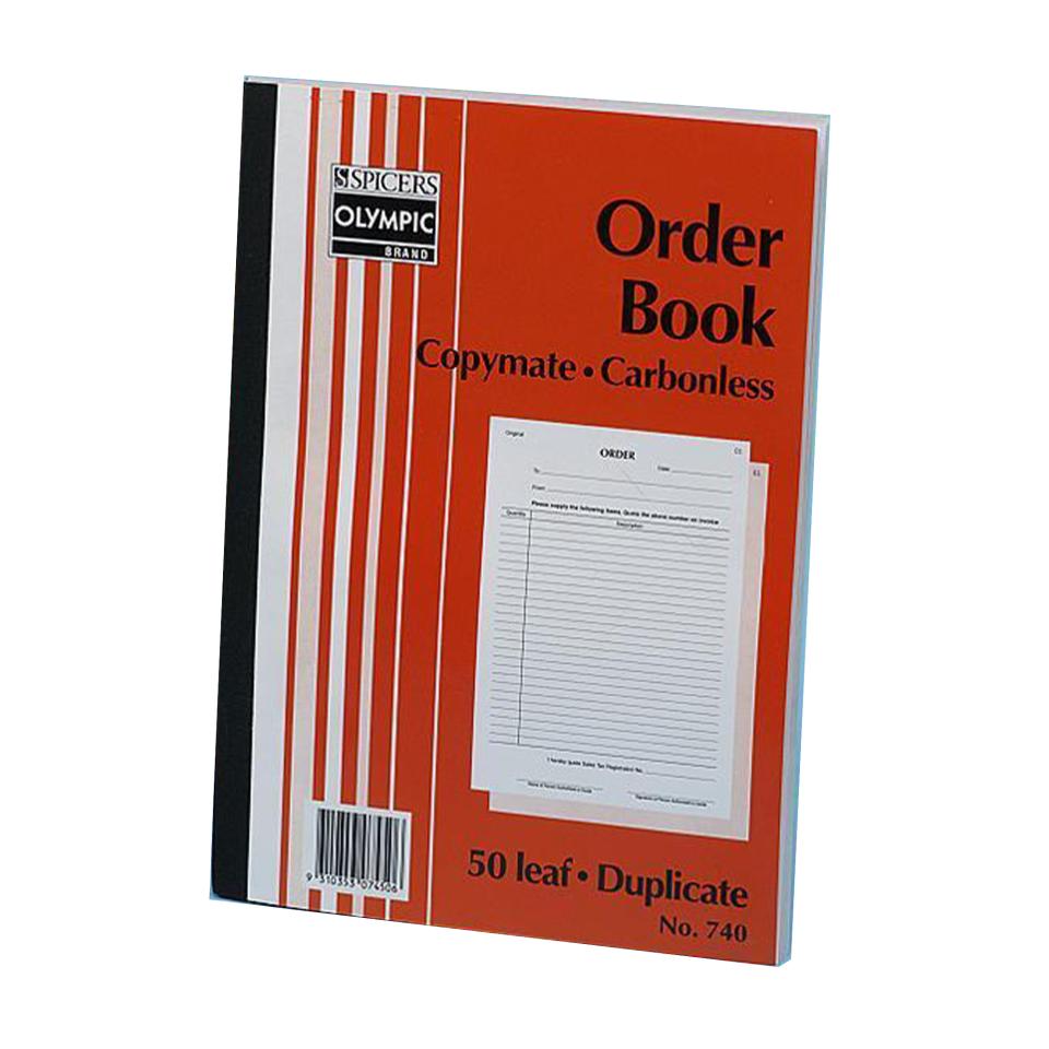 Olympic No.740 Duplicate Carbonless Book A4 Order