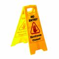 Thumbnail image of Sabco Professional No Entry Restroom Closed A Frame Sign Yellow
