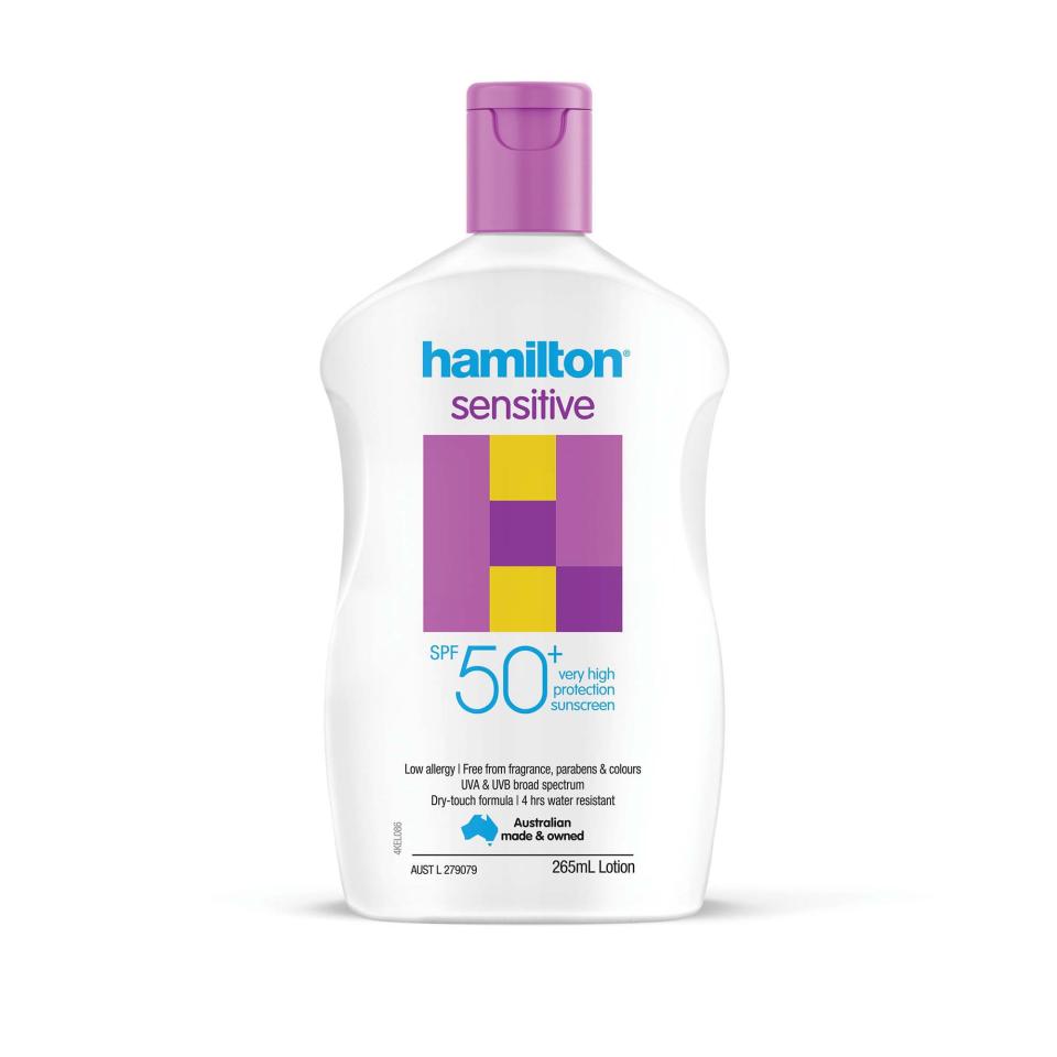 Hamilton Sun Sensitive Sunscreen SPF50+ 265ml
