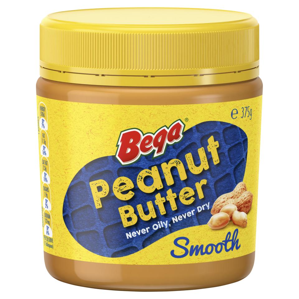 Bega Smooth Peanut Butter Spread Jar 375g
