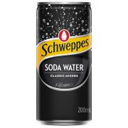Schweppes Soda Water Slim Line Can 200ml Carton 24